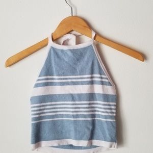Brandy Melville striped halter top